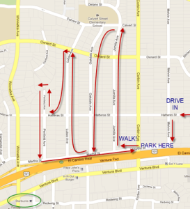 Candy Cane Lane Walking Map